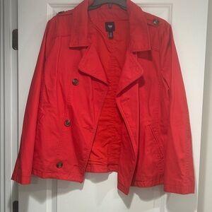 GAP Double-Breasted Short Trench Coat